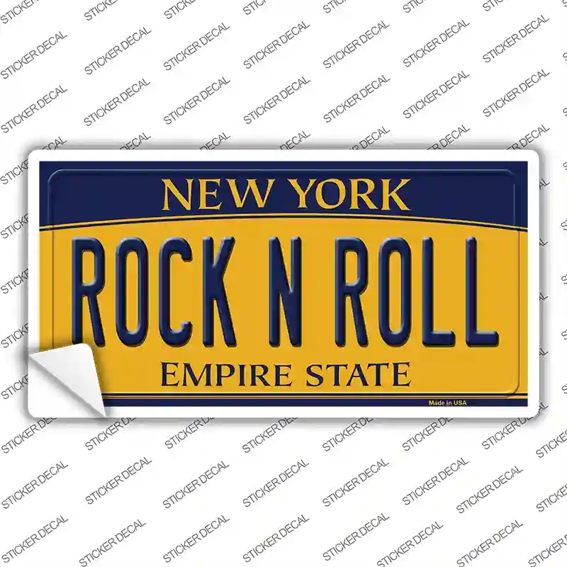 LP-8997s-S Rock N Roll   York Novelty Sticker Decal, Small