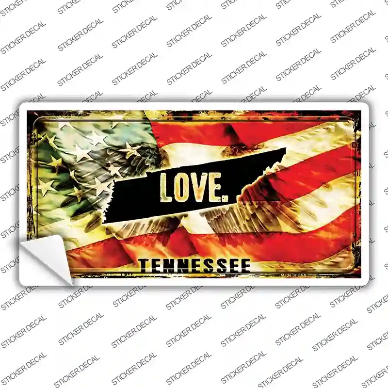 LP-8628s-S Tennessee Love Novelty Sticker Decal, Small