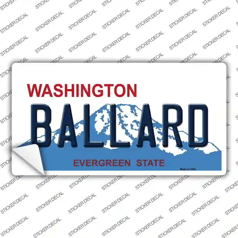 LP-8663s-L Ballard Washington Novelty Sticker Decal, Large