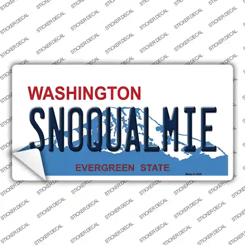 LP-8667s-S Snoqualmie Washington Novelty Sticker Decal, Small