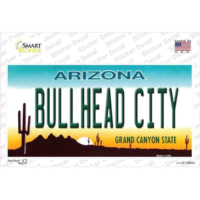 LP-13825s-M Bullhead City Arizona Novelty Sticker Decal, Medium