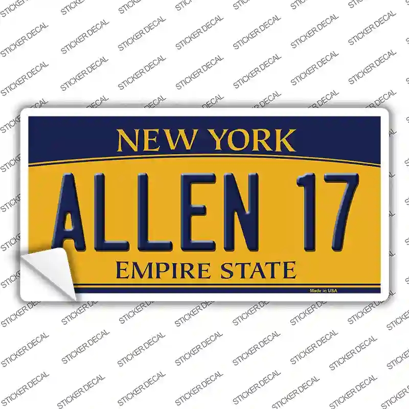 LP-13830s-S Allen 17   York Novelty Sticker Decal, Small