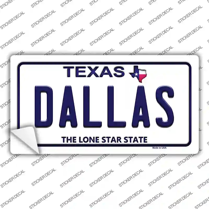 LP-9355s-S Dallas Texas Novelty Sticker Decal, Small