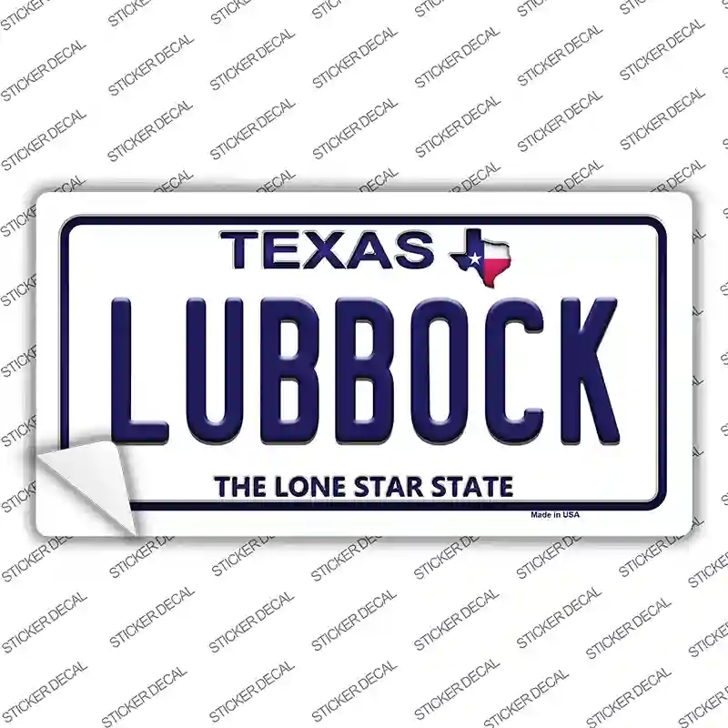LP-9366s-XL Lubbock Texas Novelty Sticker Decal, Extra Large