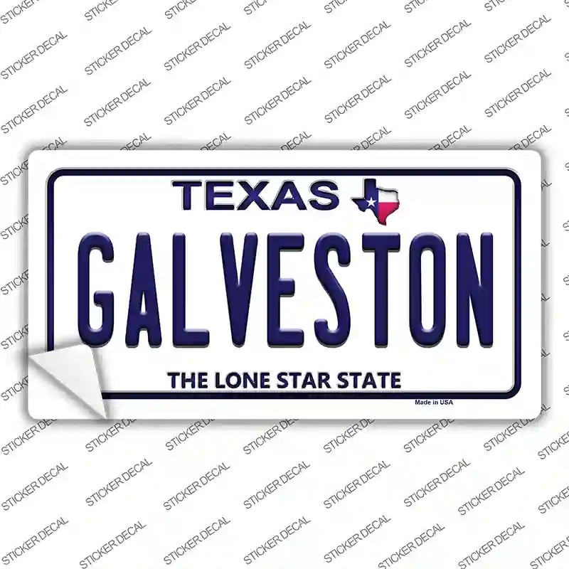 LP-9375s-L Galveston Texas Novelty Sticker Decal, Large