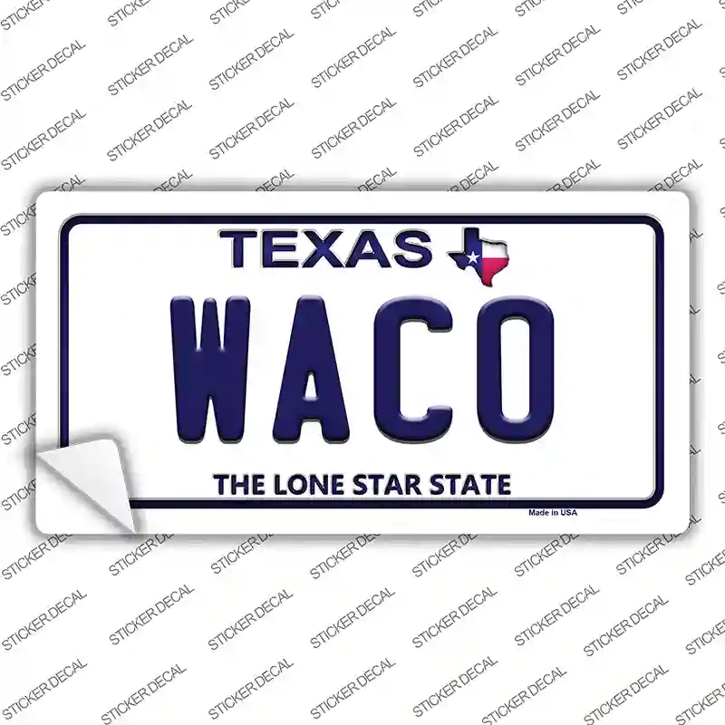 LP-9378s-XL Waco Texas Novelty Sticker Decal, Extra Large