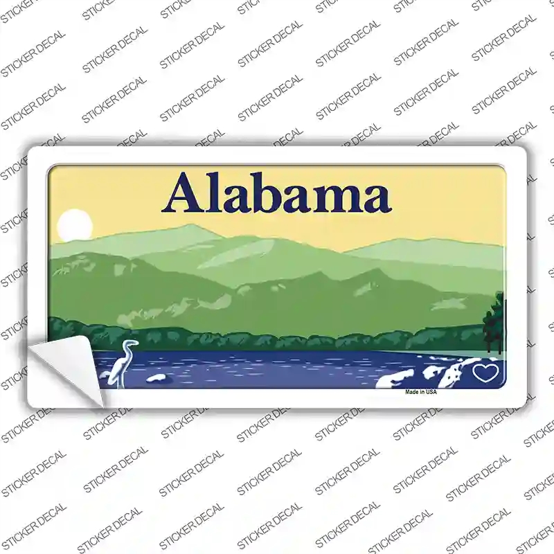 LP-9502s-S Alabama Novelty Sticker Decal, Small