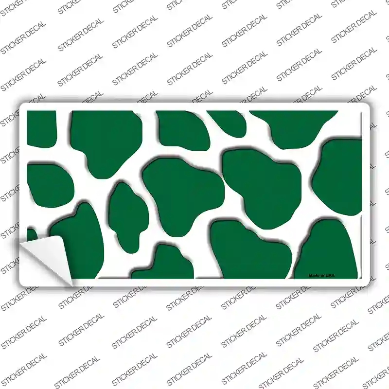 LP-2941s-S Green White Giraffe Novelty Sticker Decal, Small