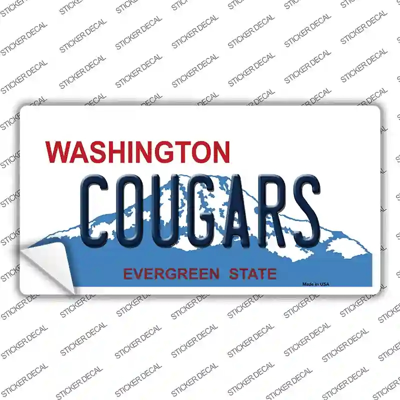 LP-8693s-XL Cougars Washington Novelty Sticker Decal, Extra Large