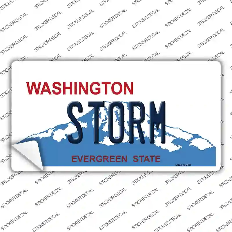LP-8695s-L Storm Washington Novelty Sticker Decal, Large