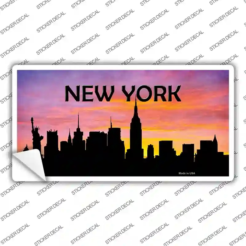 LP-8704s-XL   York Silhouette Novelty Sticker Decal, Extra Large