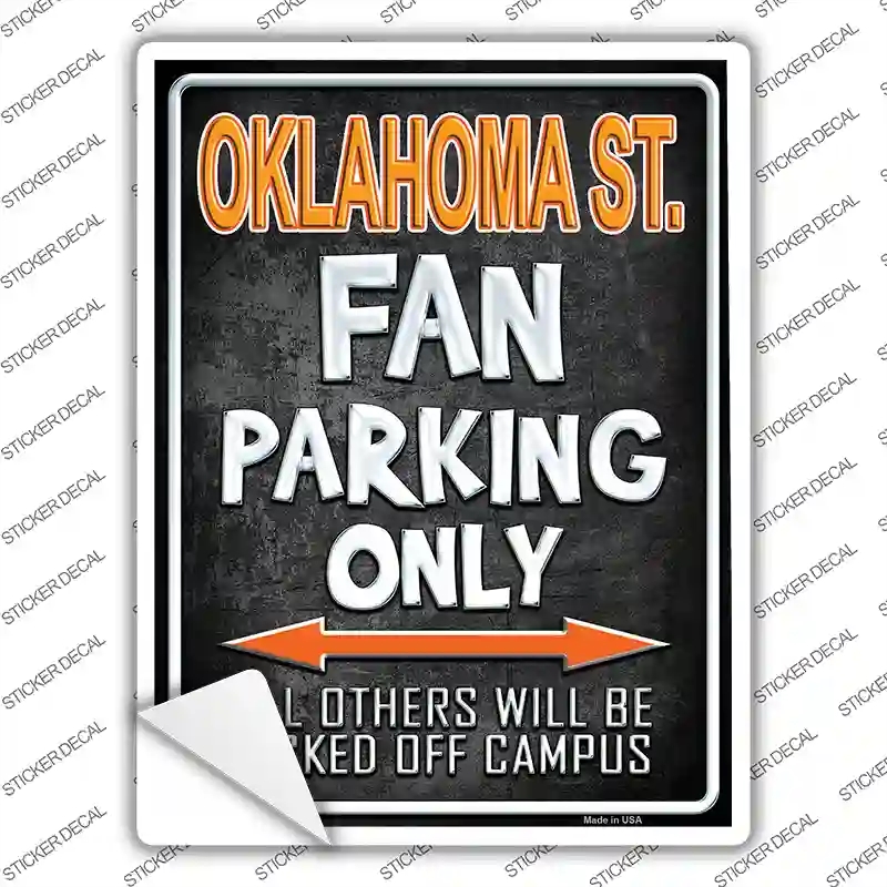 P-1400s-L Oklahoma State Novelty Rectangle Sticker Decal, Large