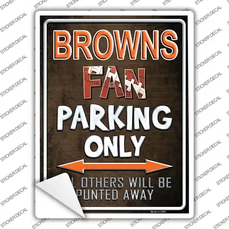 P-2013s-S Browns Novelty Rectangle Sticker Decal, Small