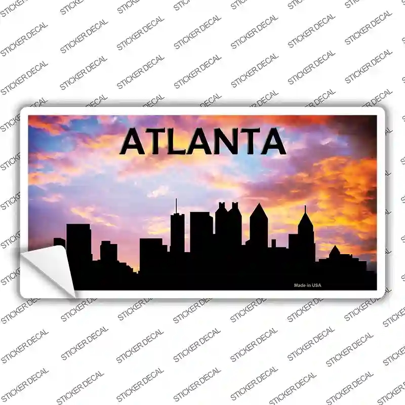 LP-8718s-XL Atlanta Silhouette Novelty Sticker Decal, Extra Large