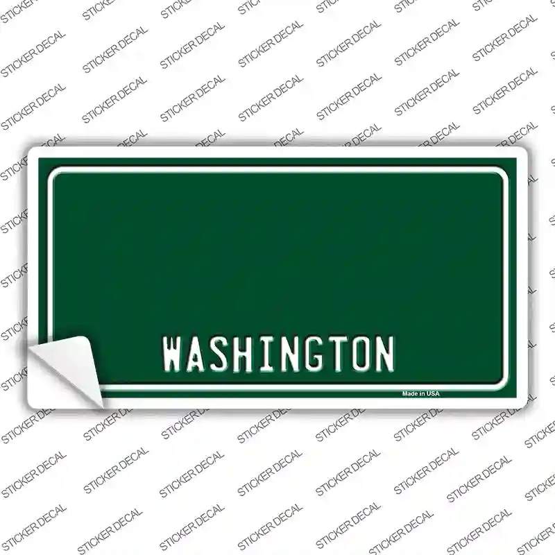 LP-8936s-S Washington Green Background Novelty Sticker Decal, Small