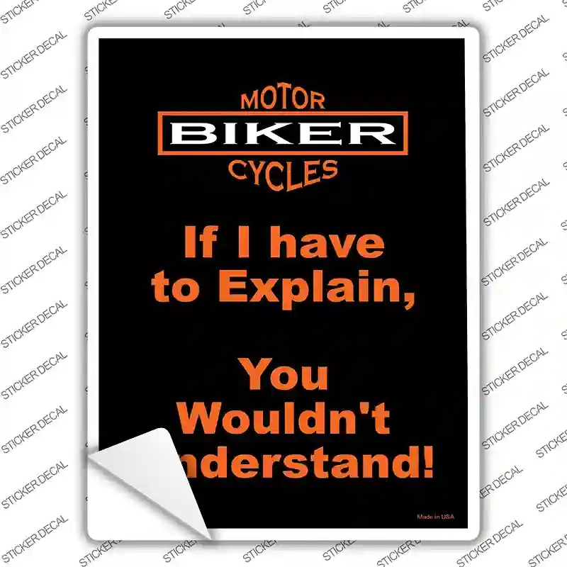 P-2045s-XL Explain Novelty Rectangle Sticker Decal, Extra Large