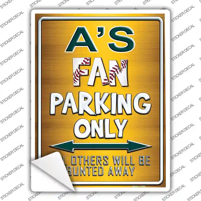 P-211s-S Athletics Novelty Rectangle Sticker Decal, Small
