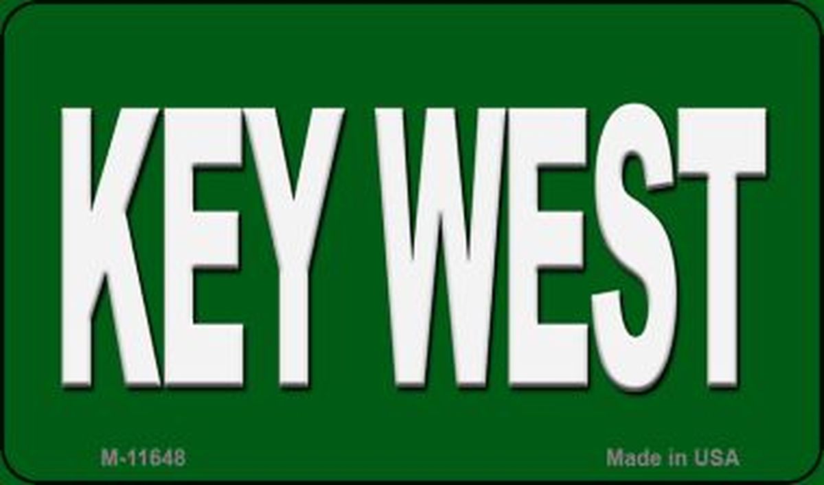 M-11648 3.5 x 2 in. Key West Novelty Metal Magnet