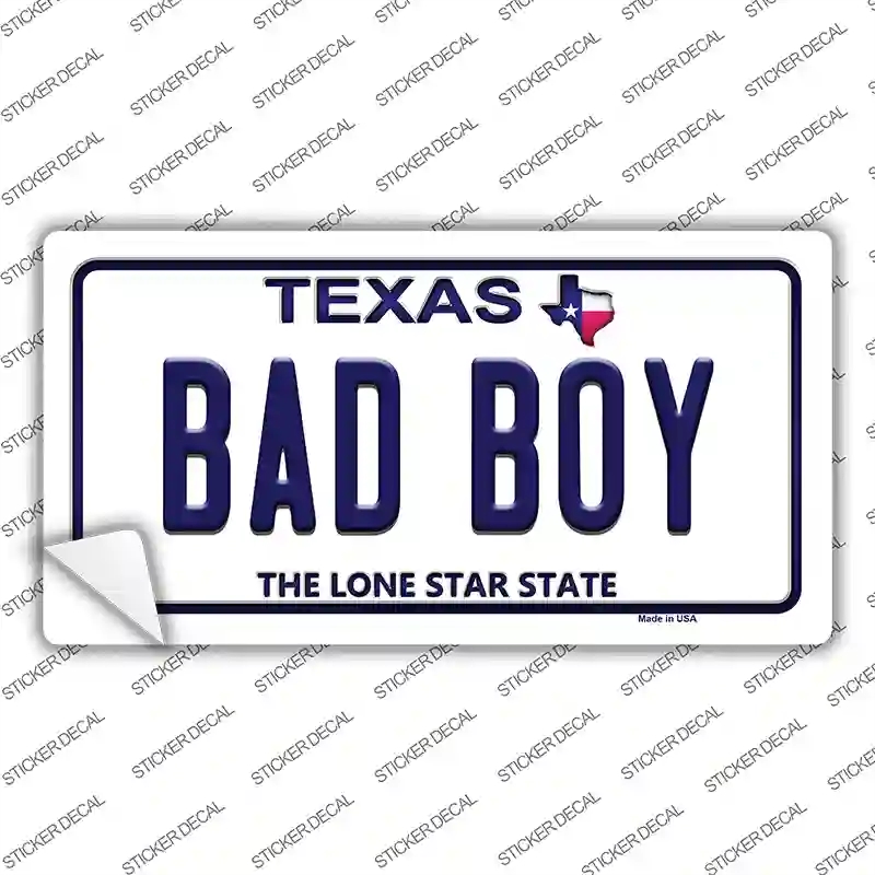 LP-9391s-XL Bad Boy Texas Novelty Sticker Decal, Extra Large