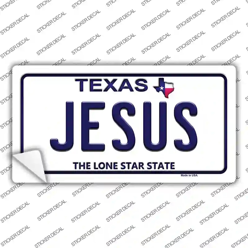 LP-9399s-L Jesus Texas Novelty Sticker Decal, Large