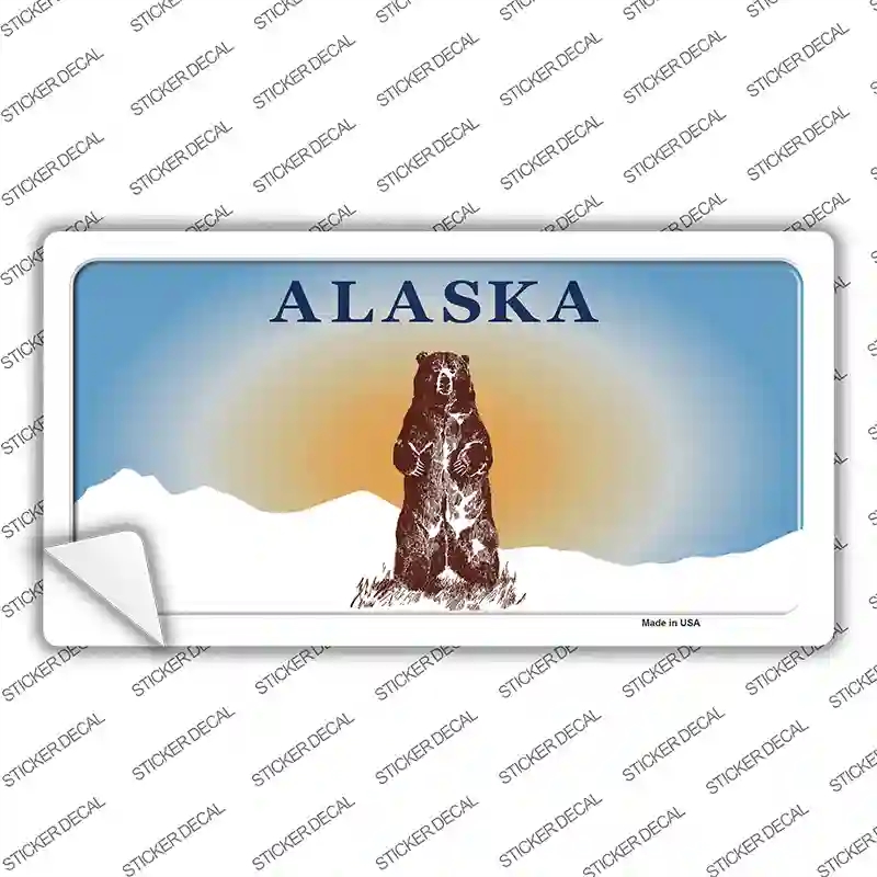 LP-9511s-L Alaska Bear Novelty Sticker Decal, Large
