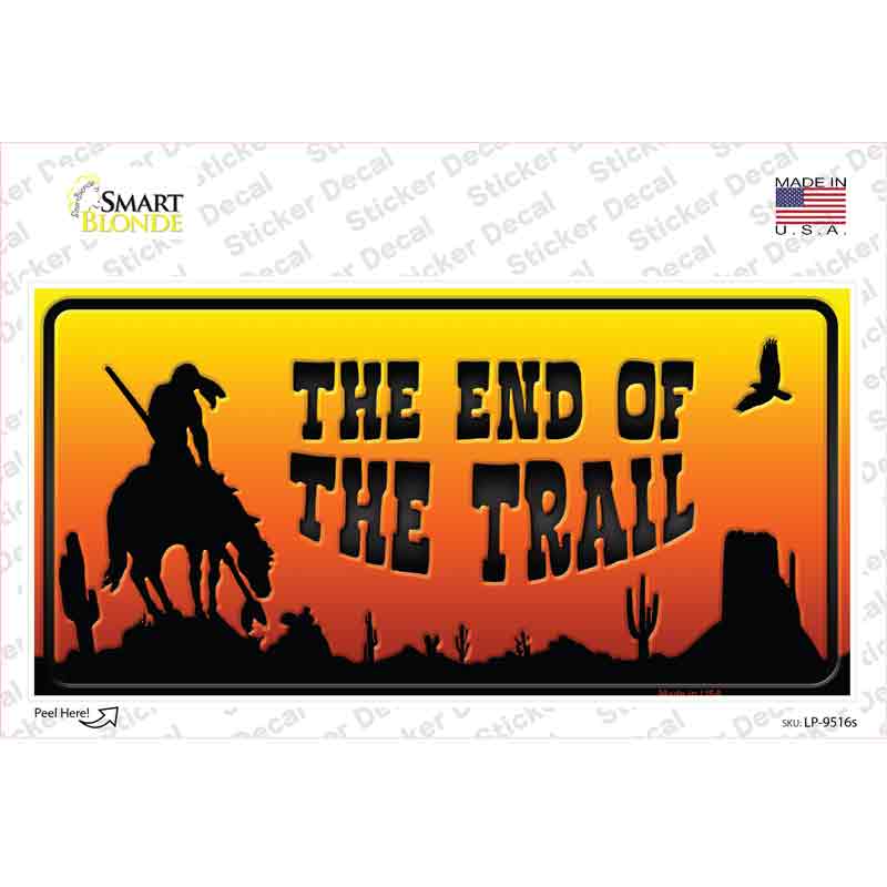 LP-9516s-M End of Trail Scenic Novelty Sticker Decal, Medium