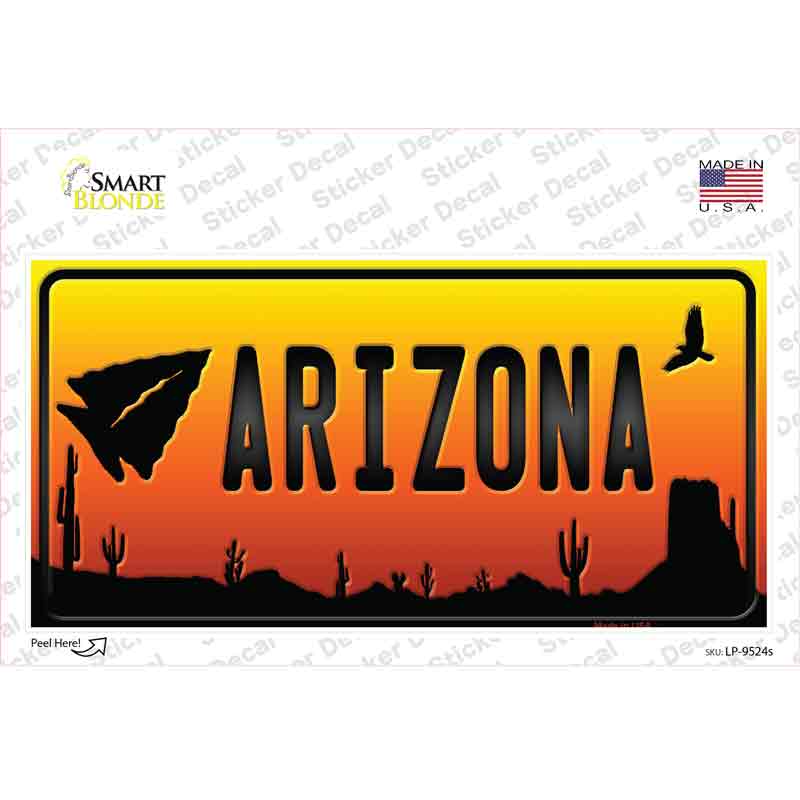 LP-9524s-M Arrowhead Arizona Scenic Novelty Sticker Decal, Medium