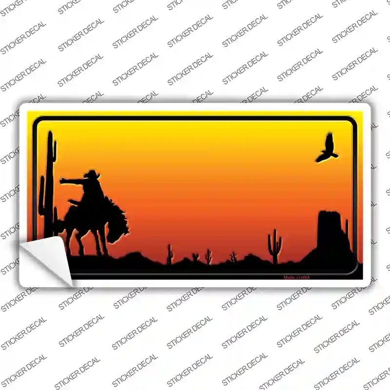 LP-9533s-L Rodeo Blank Scenic Novelty Sticker Decal, Large