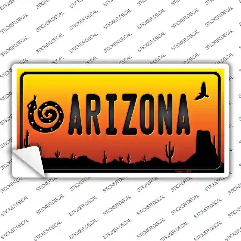 LP-9538s-S Snake Arizona Scenic Novelty Sticker Decal, Small