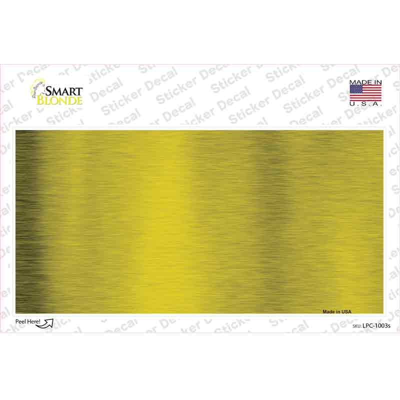 LPC-1003s-M Yellow Metallic Solid Novelty Sticker Decal, Medium