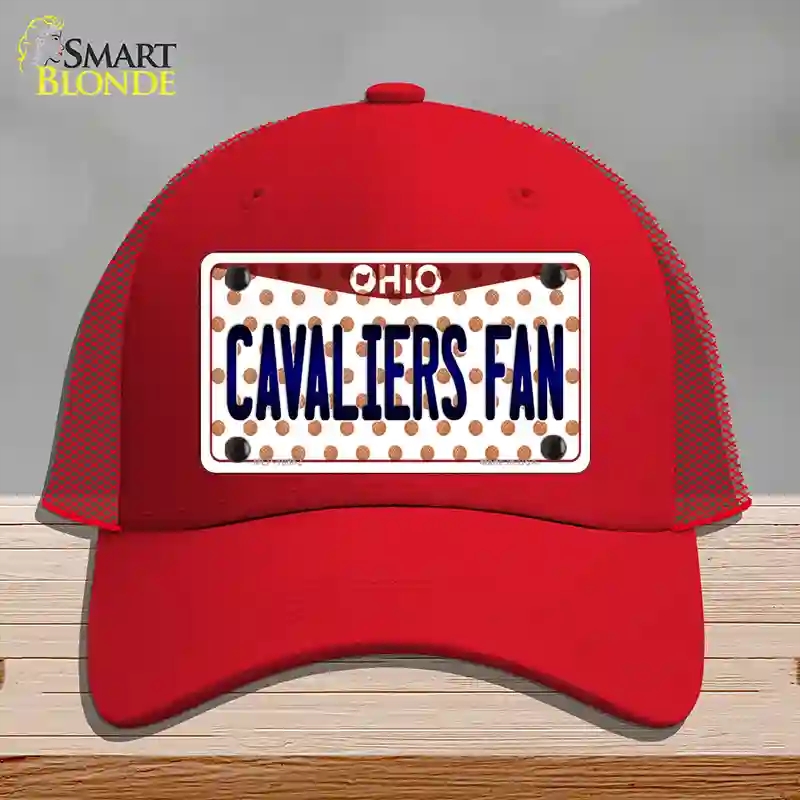HAT17-MLP-10852 Cavaliers Fan Ohio Novelty License Plate Hat, Mesh - Red