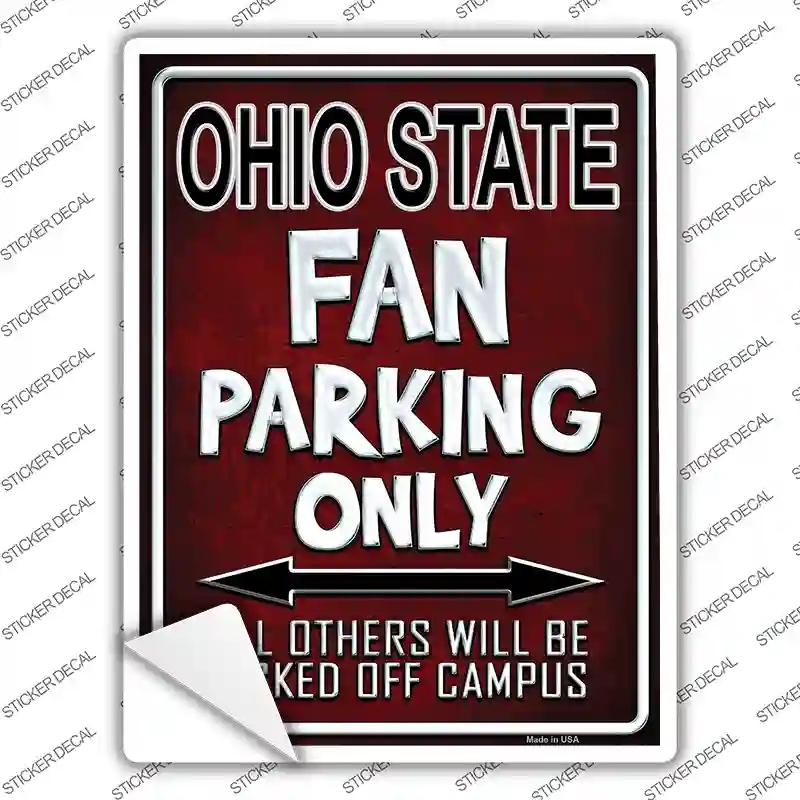 P-291s-XL Ohio State Novelty Rectangle Sticker Decal, Extra Large
