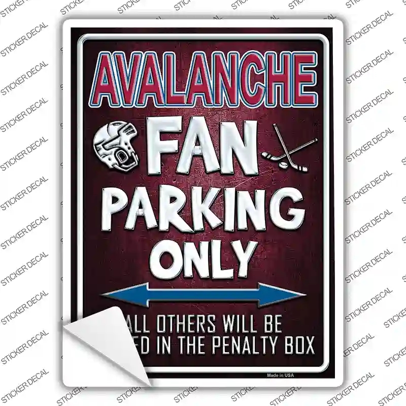 P-311s-S Avalanche Novelty Rectangle Sticker Decal, Small