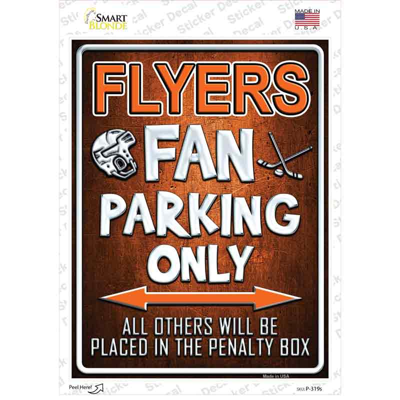 P-319s-M Flyers Novelty Rectangle Sticker Decal, Medium