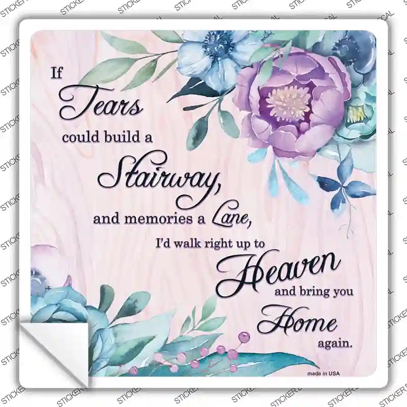 SQ-483s-L Bring You Home Again Novelty Square Sticker Decal, Large