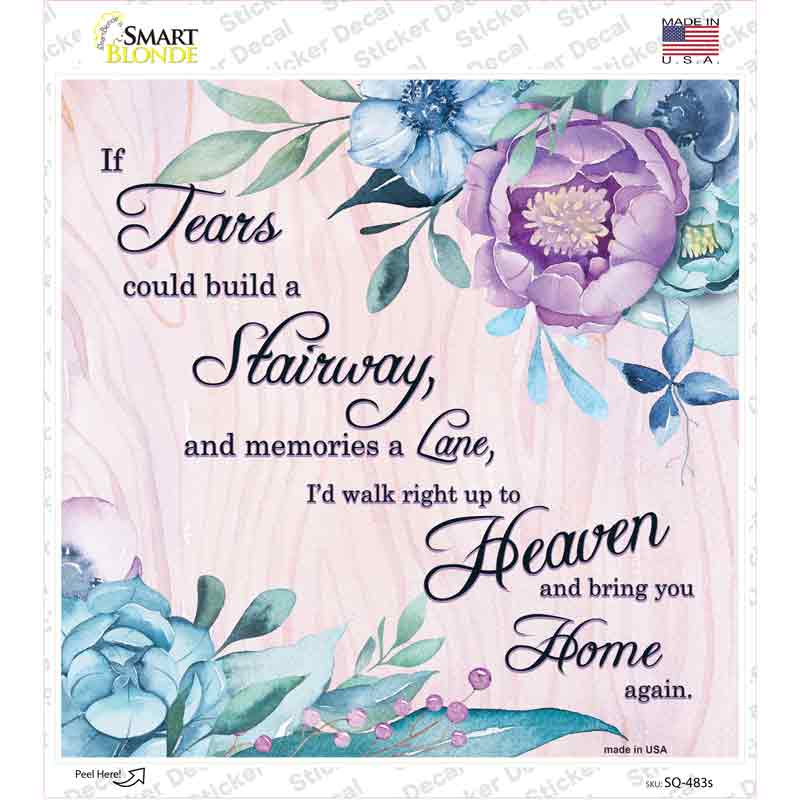 SQ-483s-M Bring You Home Again Novelty Square Sticker Decal, Medium