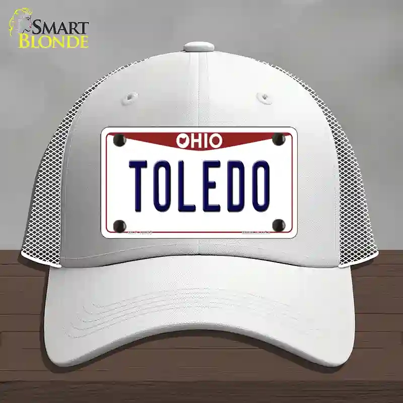HAT19-MLP-10069 Toledo Ohio Novelty License Plate Hat, Mesh - White