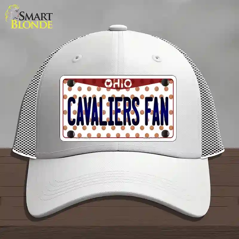 HAT19-MLP-10852 Cavaliers Fan Ohio Novelty License Plate Hat, Mesh - White