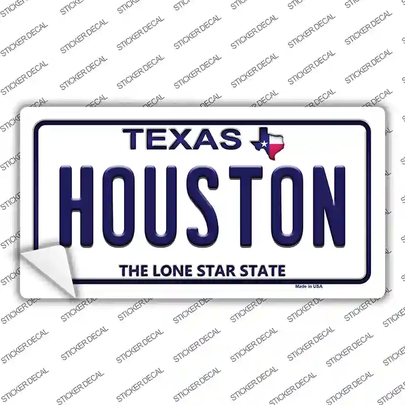 LP-9369s-L Houston Texas Novelty Sticker Decal, Large