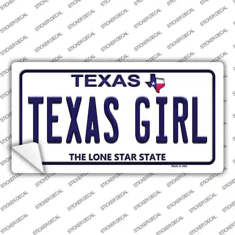 LP-9383s-S Texas Girl Novelty Sticker Decal, Small