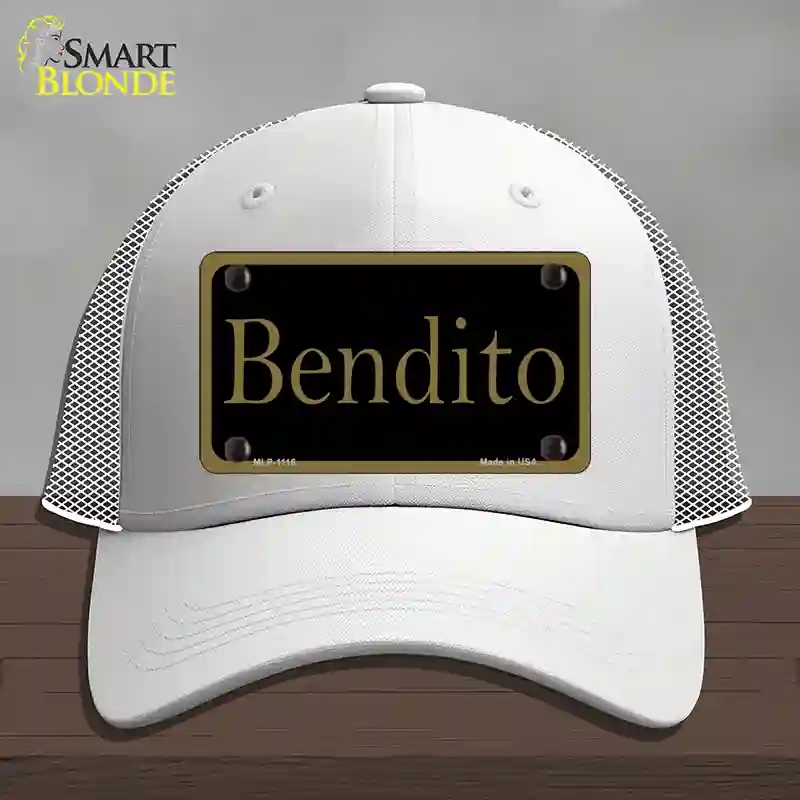 HAT19-MLP-1116 Bendito Novelty License Plate Hat, Mesh - White