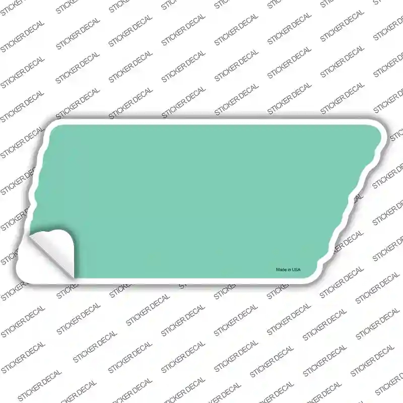 TN-016s-S Mint Solid Novelty Tennessee Shape Sticker Decal, Small