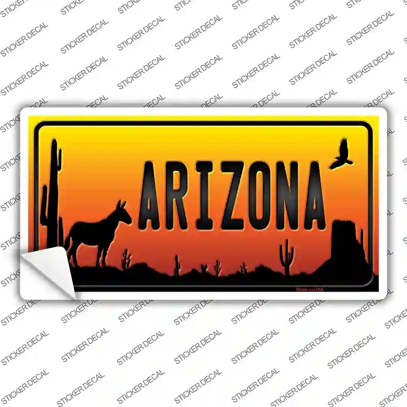 LP-9518s-L Donkey Arizona Scenic Novelty Sticker Decal, Large
