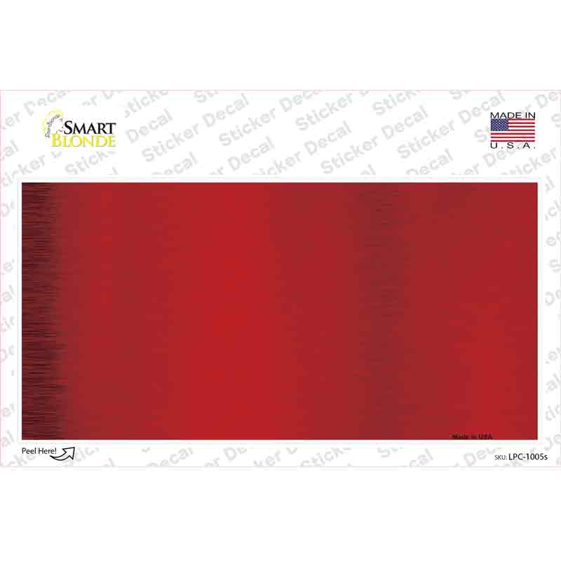 LPC-1005s-M Red Metallic Solid Novelty Sticker Decal, Medium