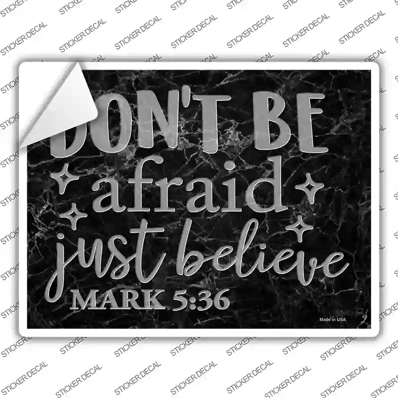 P-3598s-L Just Believe Bible Verse Novelty Rectangle Sticker Decal, Large