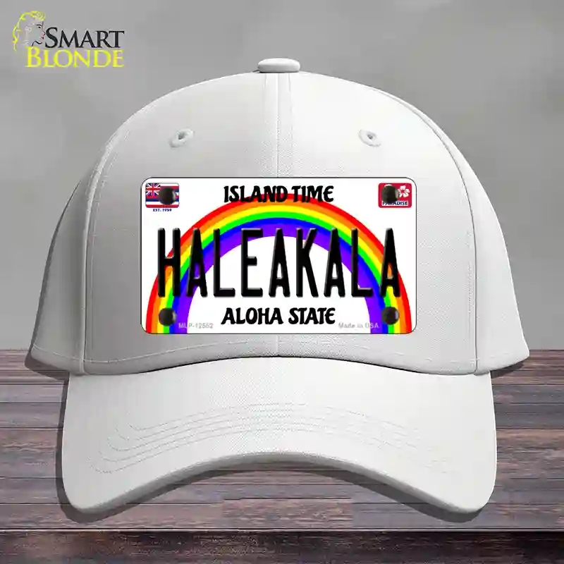 HAT21-MLP-12552 Haleakala Hawaii Novelty License Plate Hat, Cotton - White