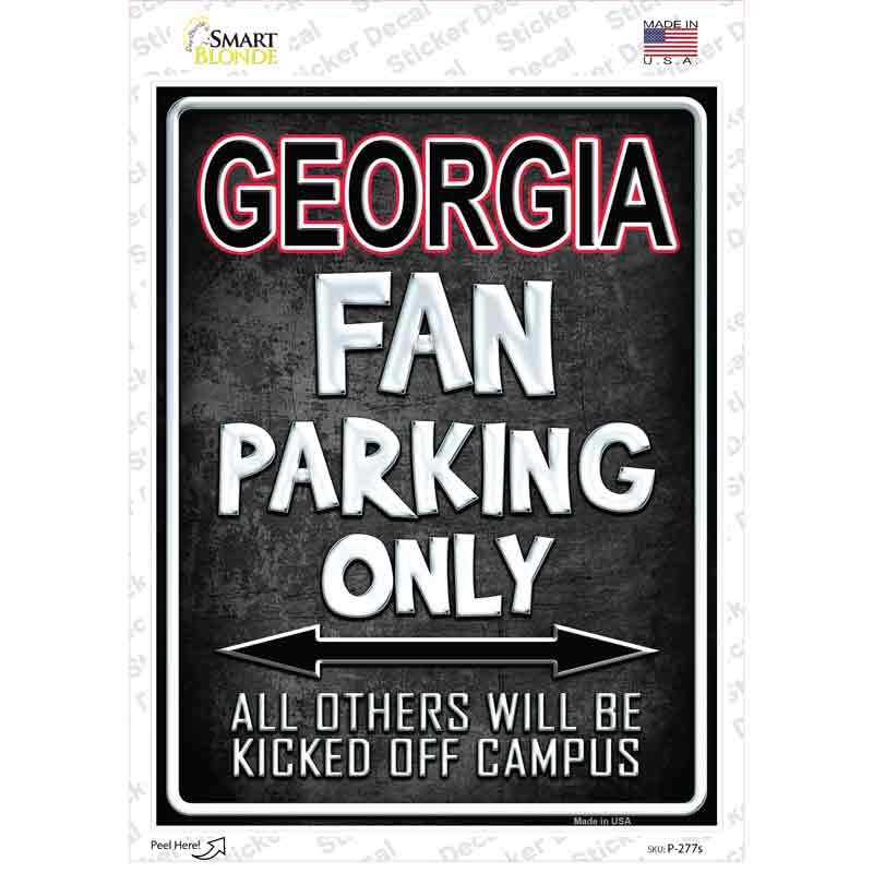 P-277s-M Georgia Novelty Rectangle Sticker Decal, Medium