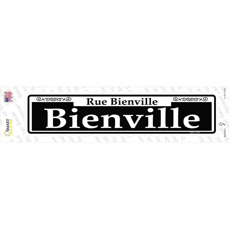 K-1123s-M Bienville Novelty Narrow Sticker Decal, Medium