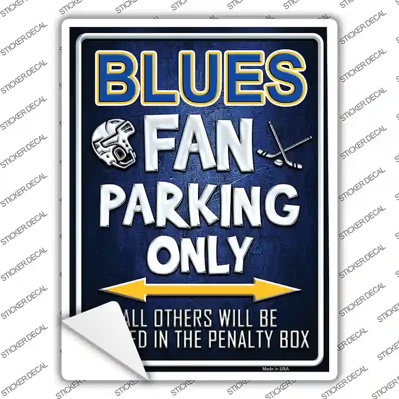 P-313s-S Blues Novelty Rectangle Sticker Decal, Small