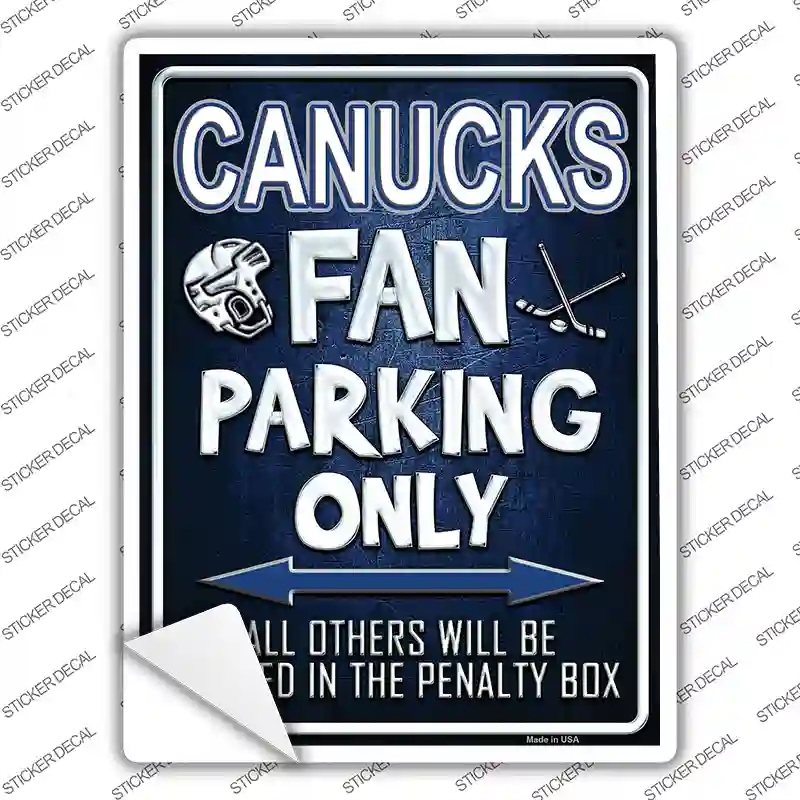 P-315s-S Canucks Novelty Rectangle Sticker Decal, Small